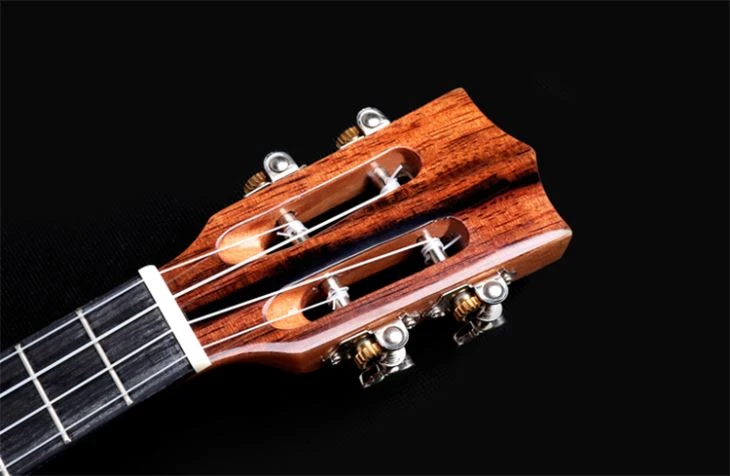 Popular Gloss Ebony Ukulele With Abalone Binding