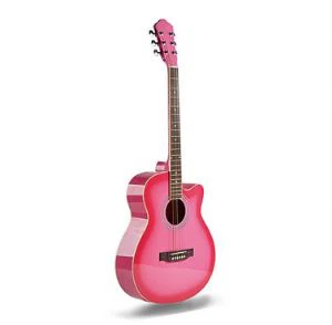 Guitare acoustique colorée